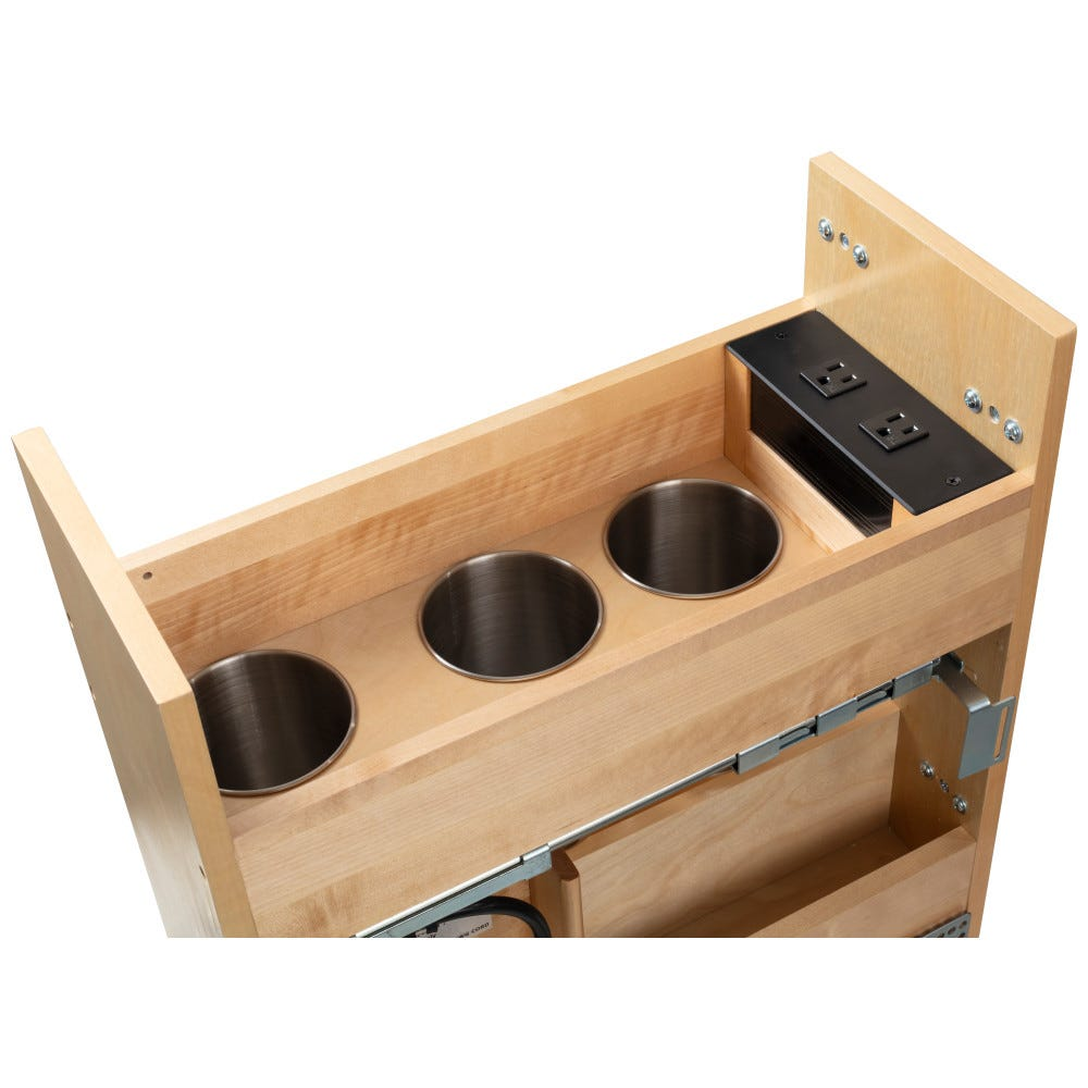 Hardware Resources PVBPOD No Wiggle Powered Vanity Pullout For Door/Drawer Base Cabinet