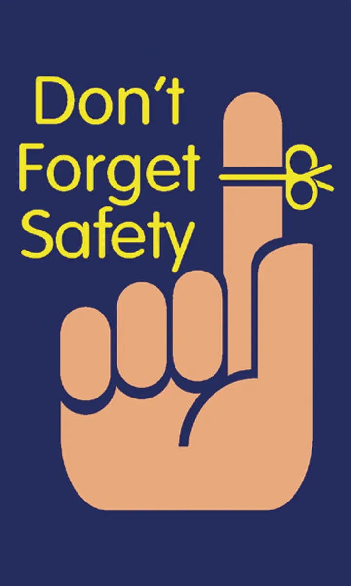 AccuformNMC PMM303 Floor Mats, Don't Forget Safety, 5' H x 3' W