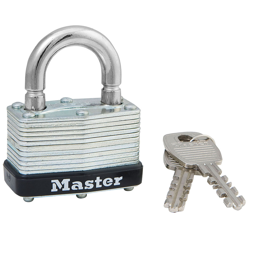 Master Lock 500KA Laminated Keyed Alike Padlock w/ 1-3/4" (44mm) Wide Steel Warded Body