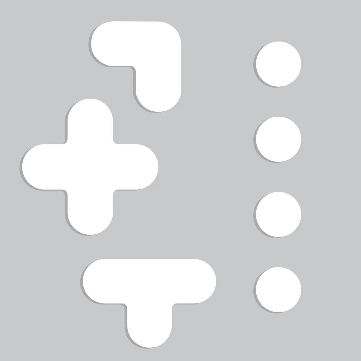 AccuformNMC PMS248 Floor Marking Stencil, Shapes, 24" x 24"