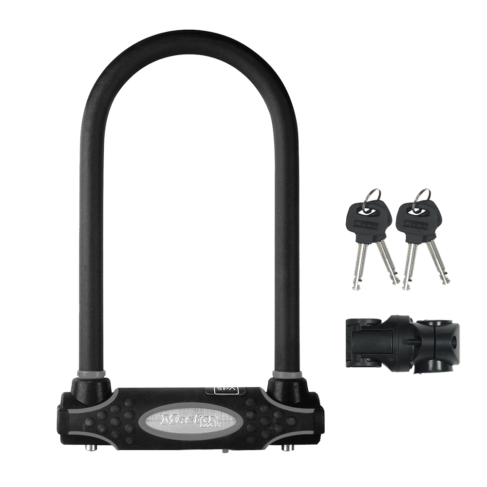Master Lock 8195EC U-Lock w/ 6" Wide Hardened Steel Body & 8-1/4" (21cm) Shackle Clearance