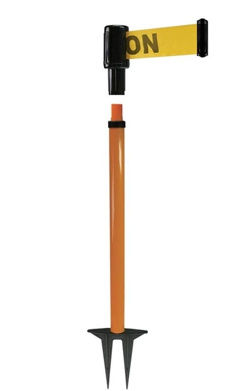 AccuformNMC PRB401 Rectractable Belt, Barrier Post Stakes