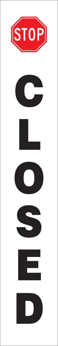 AccuformNMC PRC3 Stanchion Posts Message Label, Closed