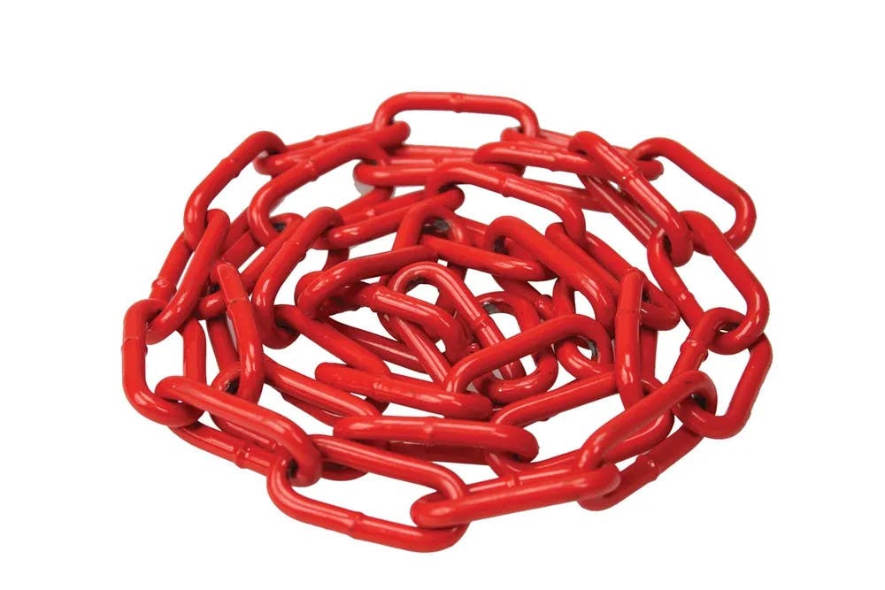 AccuformNMC PRC804 Red Powder-Coated Steel Chain