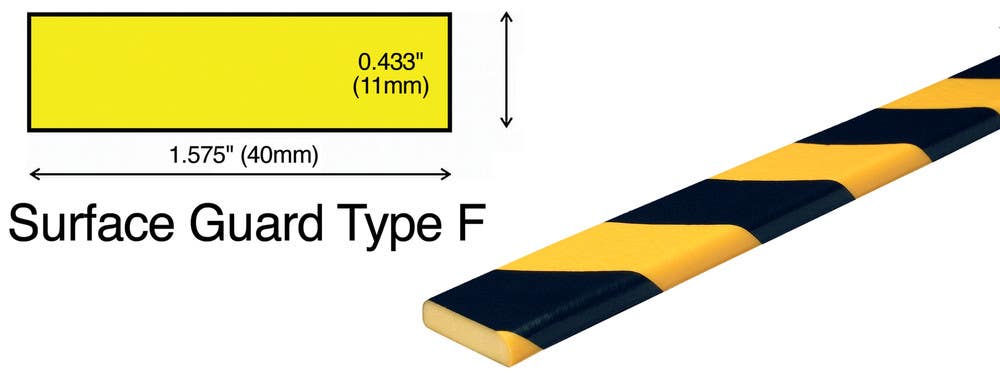 AccuformNMC PRR3 Protective Bumper Guards, Black/Yellow