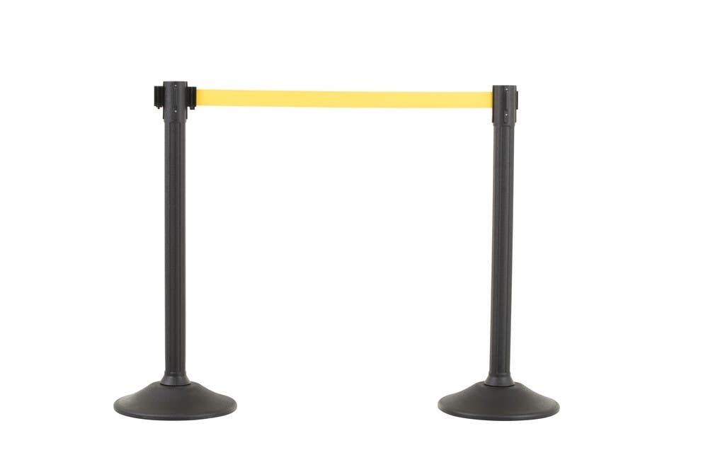 AccuformNMC PRT10 Retractable Belt Stanchion Post, 2/Pk