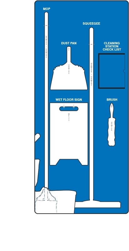 AccuformNMC PSB Clean & Squeegee Store-Boards, Board Only