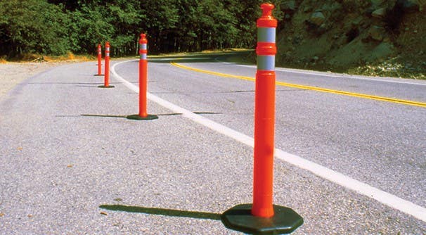 Mutual Industries 17724 Road Safety Channelizer Traffic Delineator 12lb Base