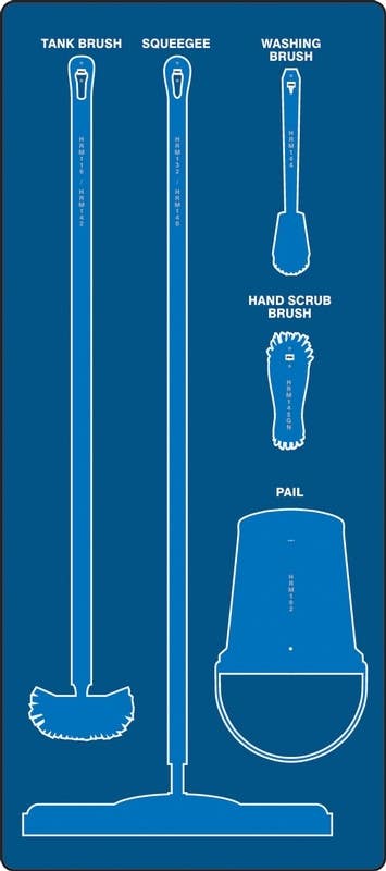 AccuformNMC PSB Wet Zone Store-Boards, Board Only