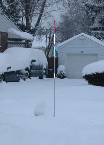 Mutual Industries 17707 Reflective Fire Hydrant Markers - Heavy Duty Fiberglass Rod