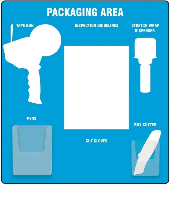 AccuformNMC PSB71 Packaging Area Store-Boards, Ultra Aluma-Lite, Small, 24" H x 22" W
