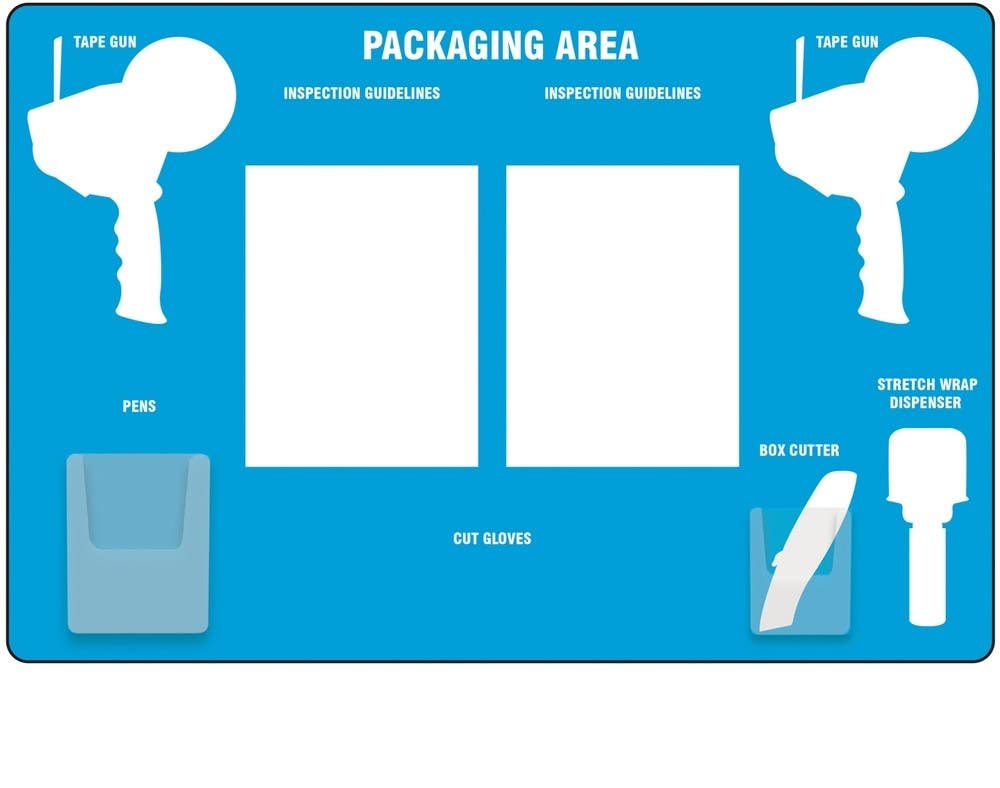 AccuformNMC PSB7 Packaging Area Store-Boards, Ultra Aluma-Lite, Large, 24" H x 36" W