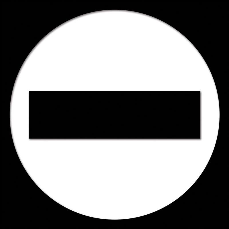 AccuformNMC PSG305 Engraved Accu-Ply Sign, Do Not Enter (Symbol), 3" x 3"