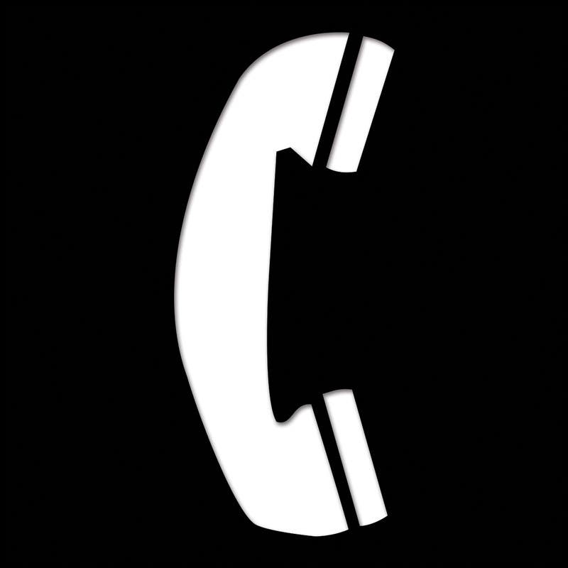 AccuformNMC PSG321 Engraved Accu-Ply Sign, Telephone (Symbol), 3" x 3"