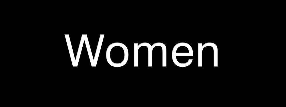 AccuformNMC PSG846 Engraved Accu-Ply Sign, Women, 3" H x 8" W