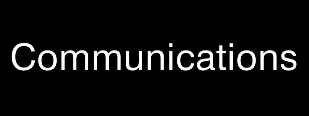 AccuformNMC PSG858 Engraved Accu-Ply Sign, Communications, 3" H x 8" W