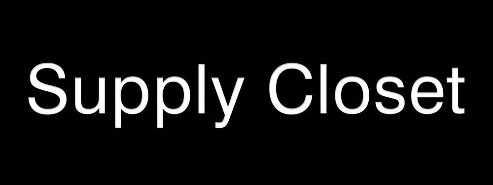 AccuformNMC PSG868 Engraved Accu-Ply Sign, Supply Closet, 3" H x 8" W