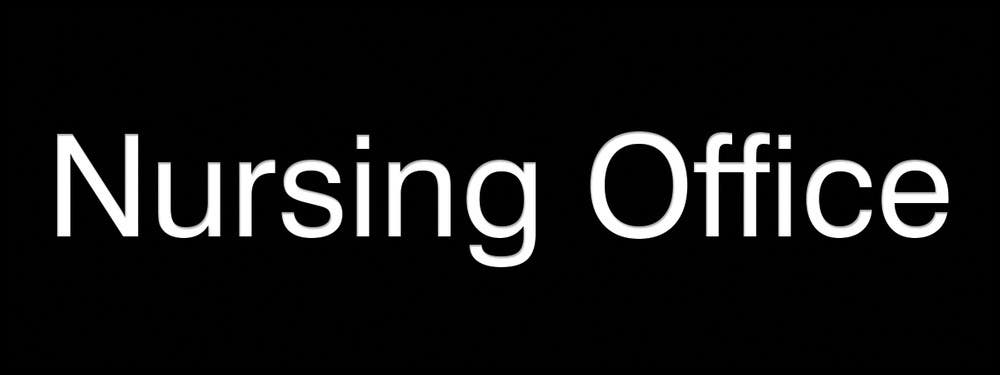 AccuformNMC PSG909 Engraved Accu-Ply Sign, Nursing Office, 3" H x 8" W