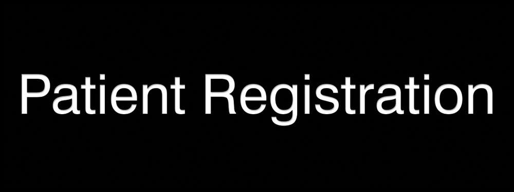 AccuformNMC PSG910 Engraved Accu-Ply Sign, Patient Registration, 3" H x 8" W