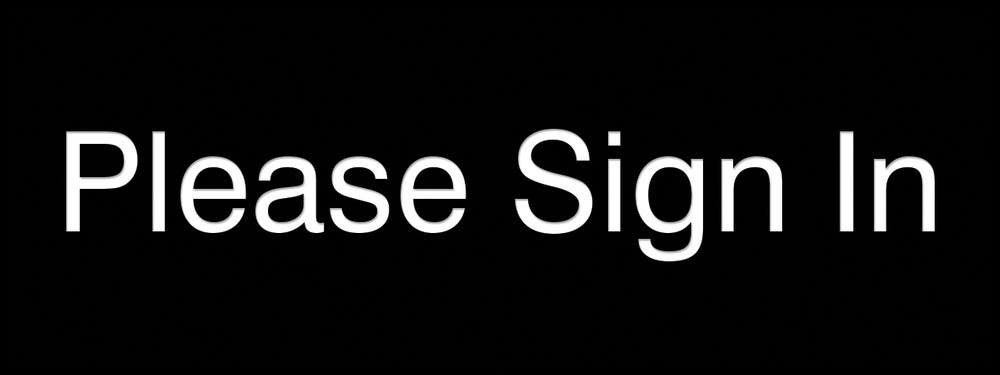AccuformNMC PSG913 Engraved Accu-Ply Sign, Please Sign In, 3" H x 8" W