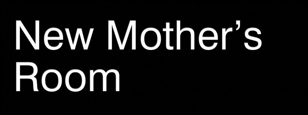AccuformNMC PSG922 Engraved Accu-Ply Sign, New Mother's Room, 3" H x 8" W