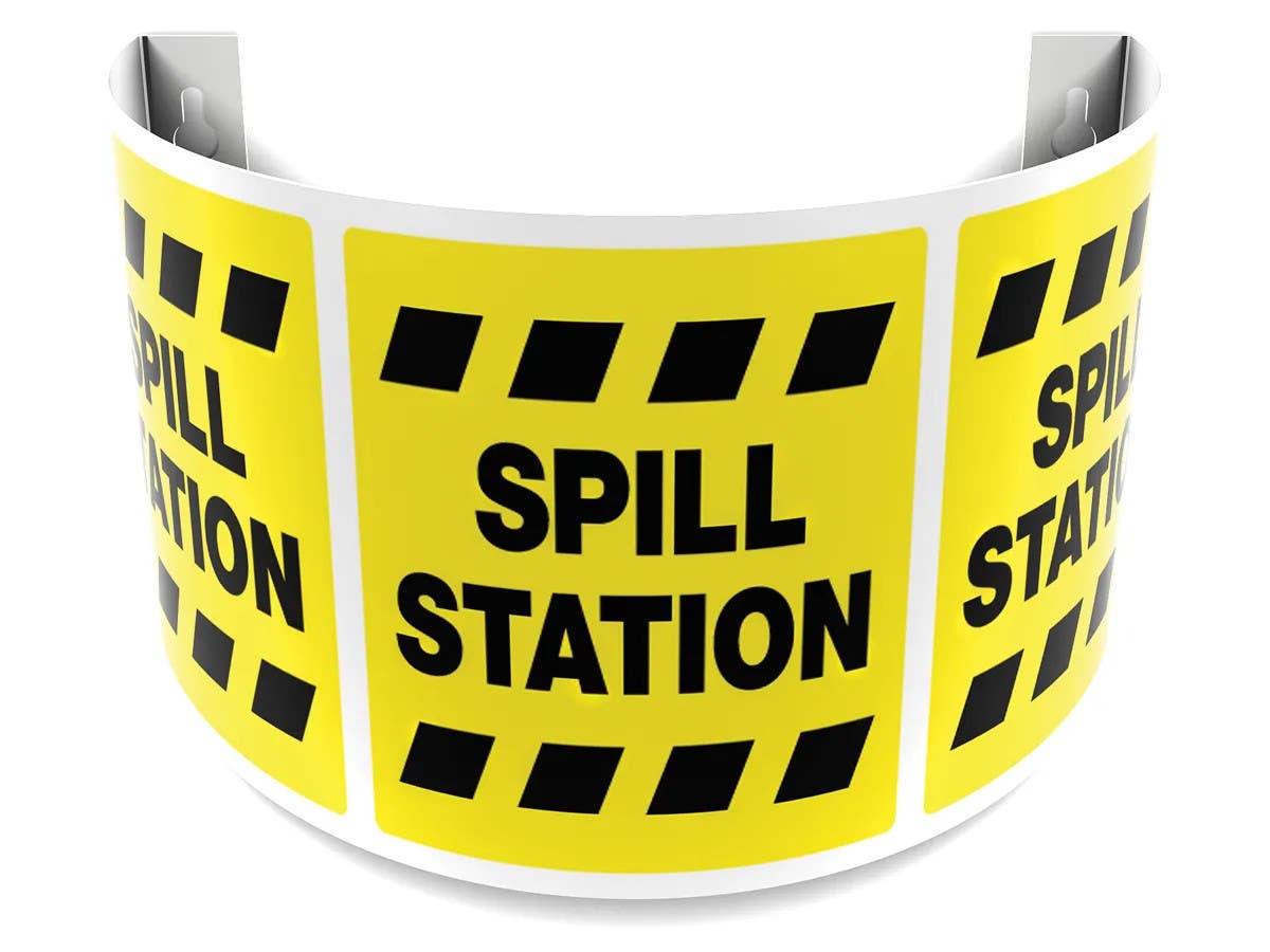 AccuformNMC PSJ 180D Projection Sign, Spill Station