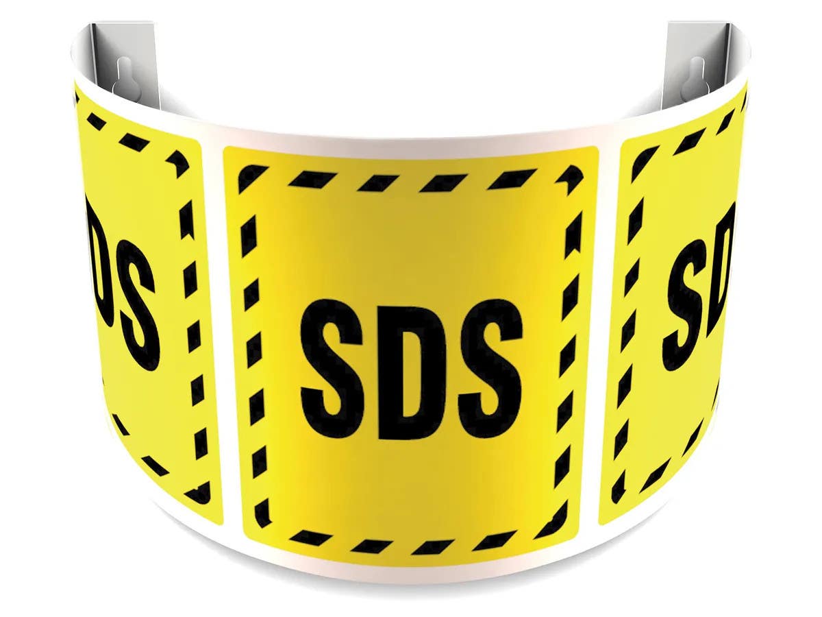 AccuformNMC PSJ 180D Projection Safety Sign, SDS