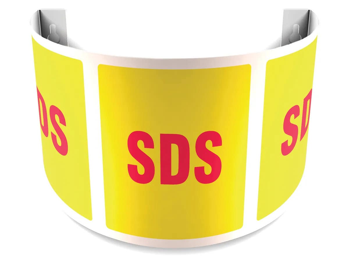 AccuformNMC PSJ 180D Projection Safety Sign, SDS, Red