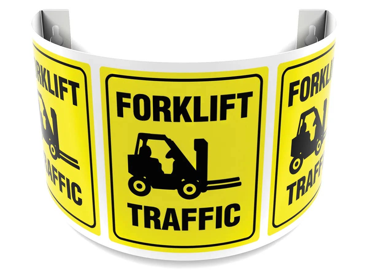 AccuformNMC PSJ 180D Projection Sign, Forklift Traffic