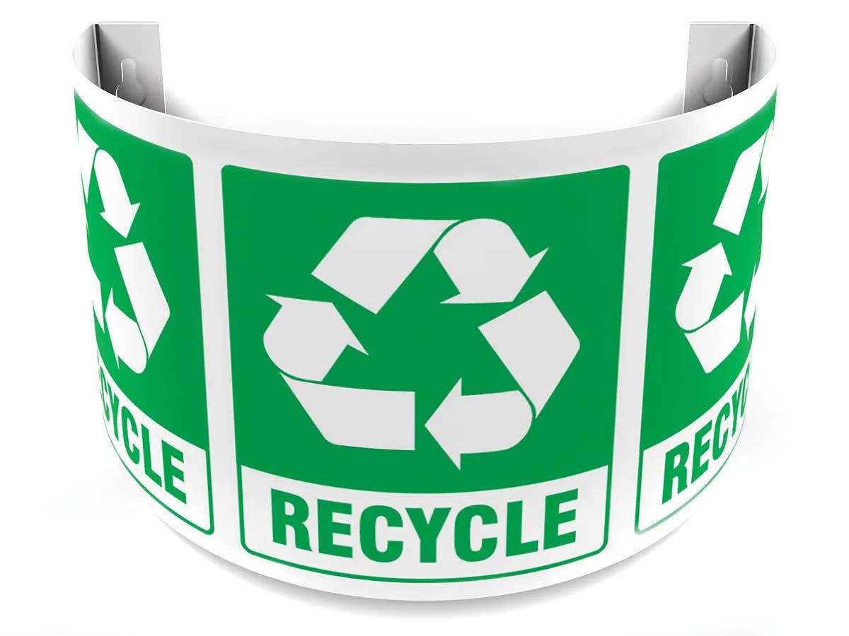 AccuformNMC PSJ 180D Projection Sign, Recycle