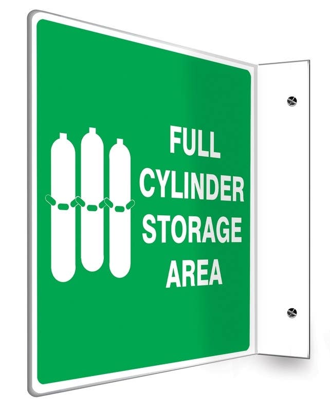 AccuformNMC PSP Projection Sign, Full Cylinder Storage Area