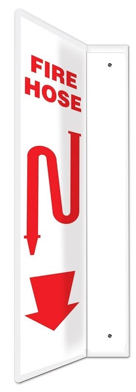 AccuformNMC PSP Projection Sign, Fire House, 24" H x 4" W Panel