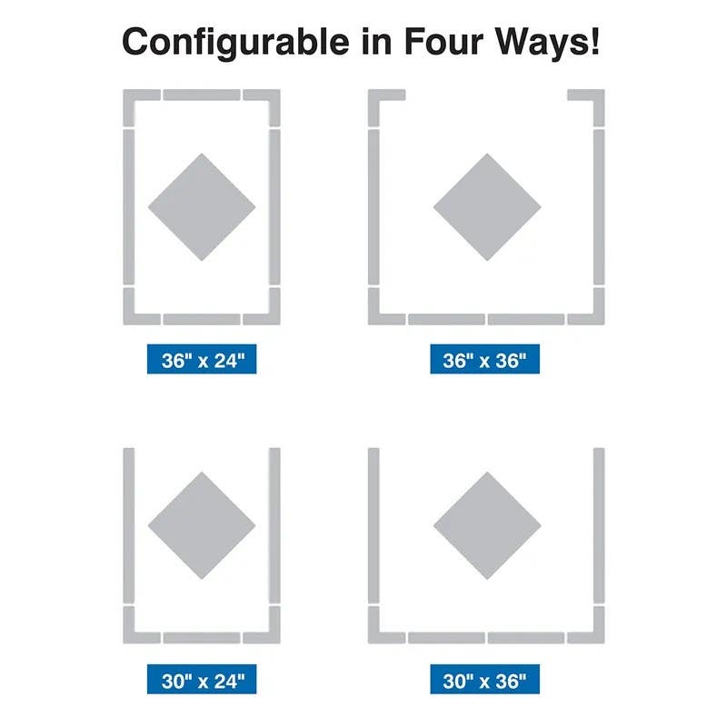 AccuformNMC PSR113 Floor Marking Kit, Red Tag Holding Area Keep Clear Do Not Block, 36" H x 24" W