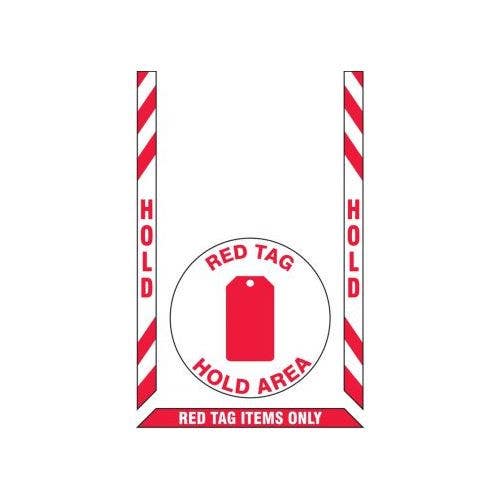 AccuformNMC PSR523 Slip-Gard Floor Marking Kit, Red Tag Hold Area, 36" H x 24" W