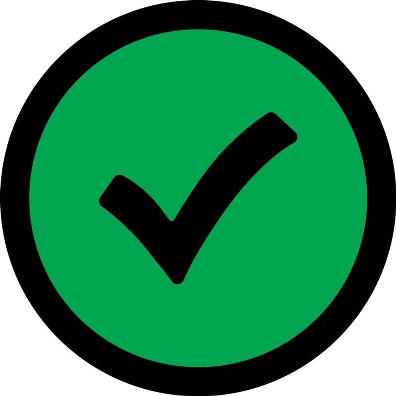 AccuformNMC PSW104 Pavement Print Sign, Check Mark Symbol, 17"