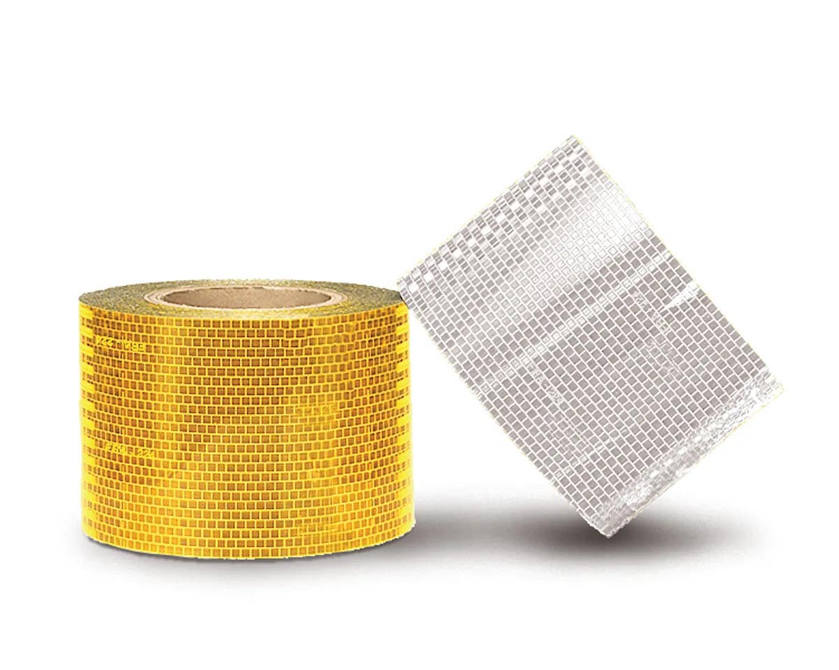 AccuformNMC PTC20 Transport Markings, Rail Car Delineator Reflective Tapes, 4" x 150-Ft