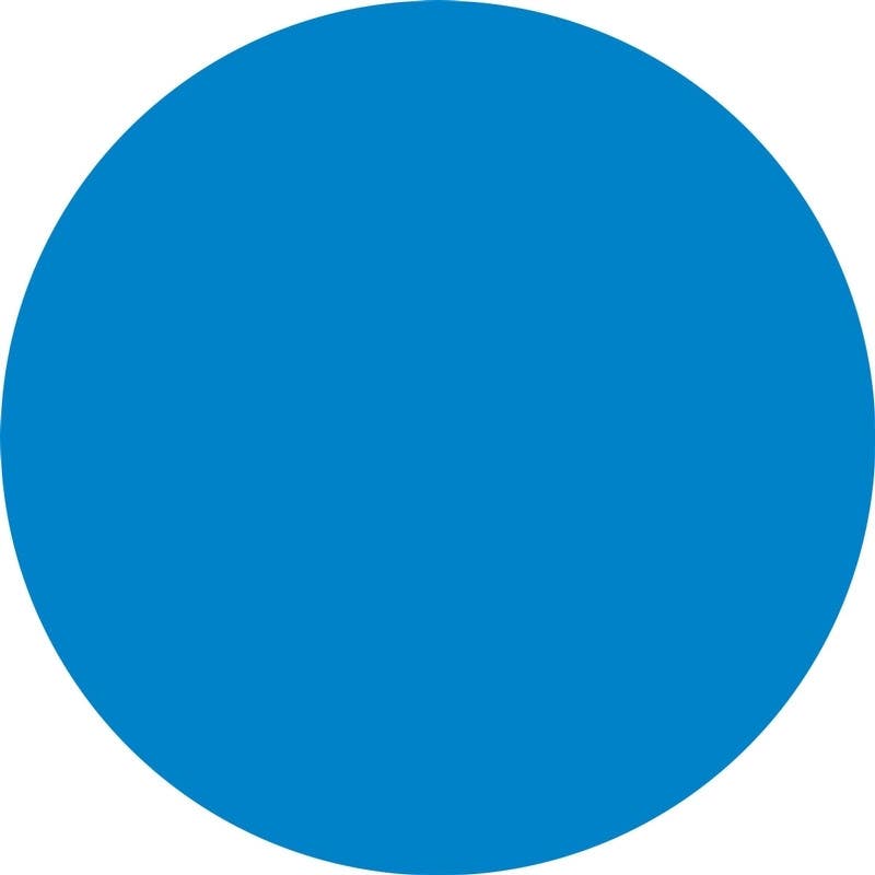 AccuformNMC PTE218 Durable Marking Shapes, Circle, 3-1/2"