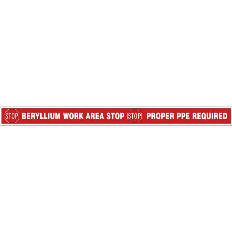 AccuformNMC PTP30 Tough-Mark, Heavy-Duty Floor Marking Strips, Stop - Beryllium Work Area Stop