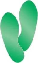 AccuformNMC PTS35 Reflective Marking Shapes, Footprint Shape, 1 Pair/Pk