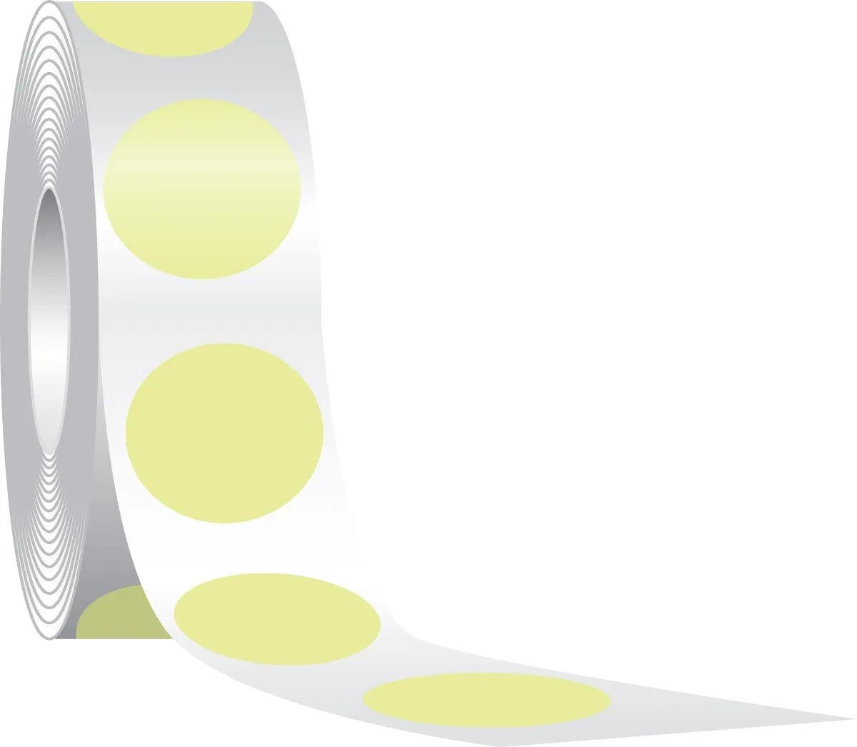 AccuformNMC PTS47 Glow-In-The-Dark Shapes, Dots, 50/Roll