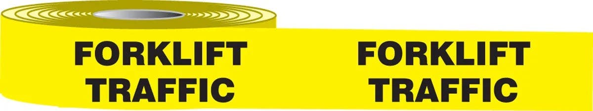 AccuformNMC PTS722 Slip-Gard Message Floor Tapes, Forklift Traffic, 3" x 50-Ft