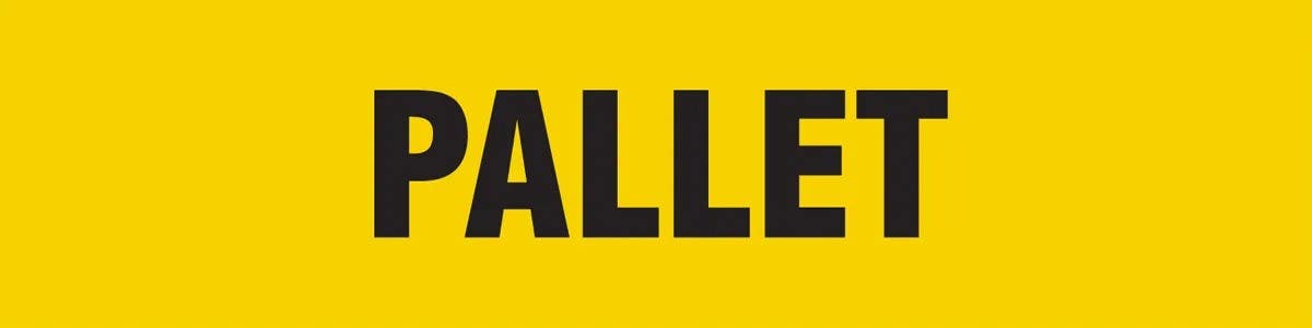 AccuformNMC PTS786 Slip-Gard Message Floor Strips, Pallet, 3" H x 12" W