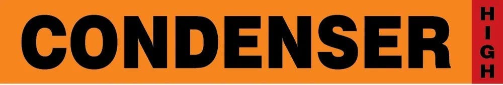 AccuformNMC RAC732 IIAR Component Marker, Condenser/High, 4" H x 24" W