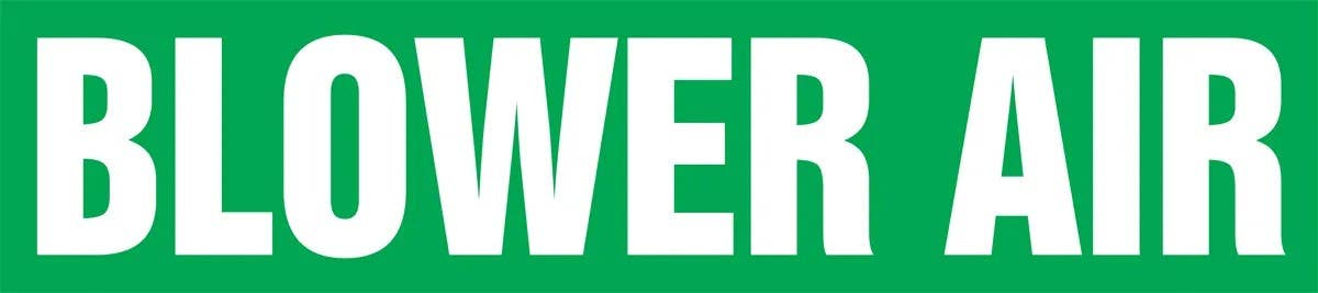 AccuformNMC RPK153S ASME (ANSI) Pipe Marker, Blower Air