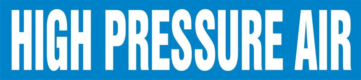 AccuformNMC RPK39 ASME (ANSI) Pipe Marker, High Pressure Air