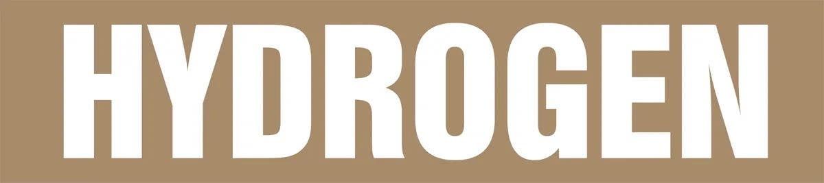 AccuformNMC RPK45 ASME (ANSI) Pipe Marker, Hydrogen
