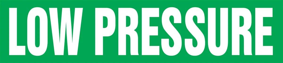 AccuformNMC RPK482S ASME (ANSI) Pipe Marker, Low Pressure