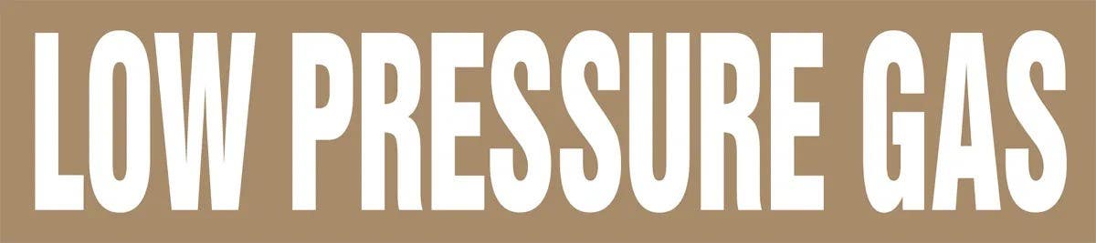 AccuformNMC RPK48 ASME (ANSI) Pipe Marker, Low Pressure Gas