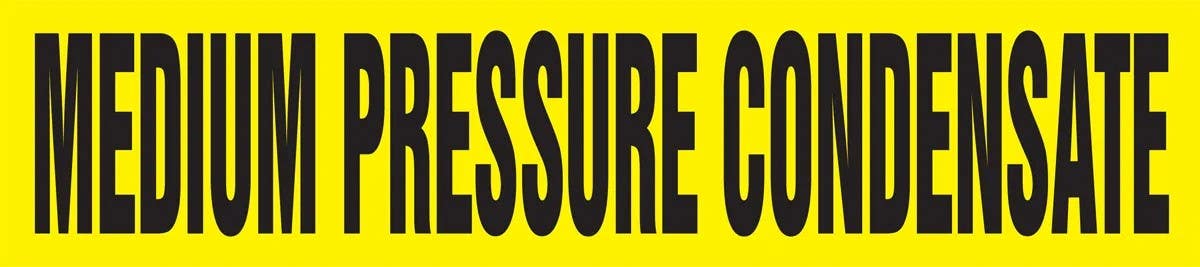 AccuformNMC RPK511S ASME (ANSI) Pipe Marker, Medium Pressure Condensate