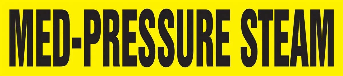 AccuformNMC RPK515S ASME (ANSI) Pipe Marker, Med-Pressure Steam